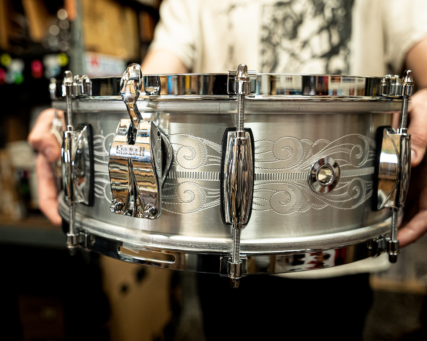 Gretsch 14" x 5" USA Custom 135th Anniversary Solid Aluminum Snare Drum