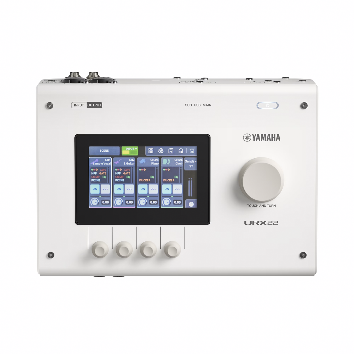 Yamaha URX22 USB-C Audio and Video Interface - White