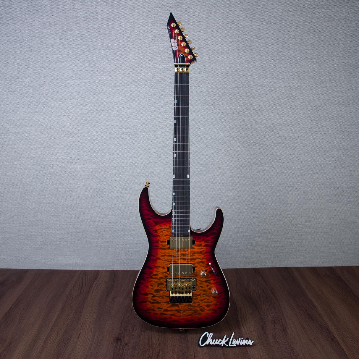 ESP USA M-II DX Electric Guitar - Tiger Eye Sunburst - #US26096