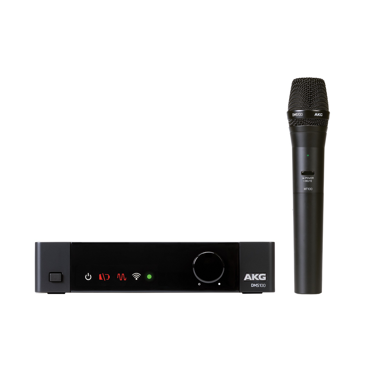 AKG DMS100 4-Channel 2.4GHz Digital Wireless Handheld Microphone System - Mint, Open Box