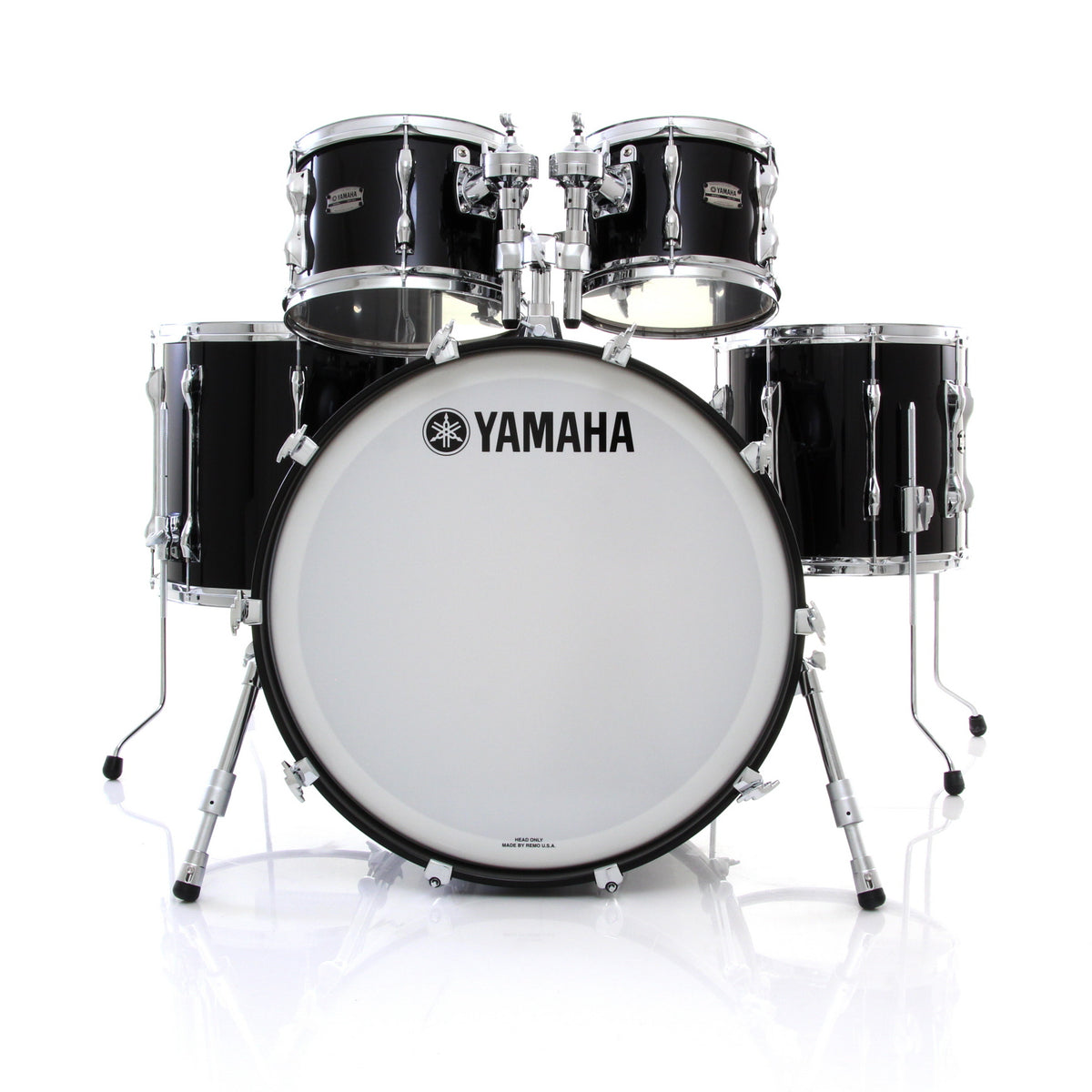 Yamaha Recording Custom 5 Piece Drum Set Shell Pack - Solid Black ...