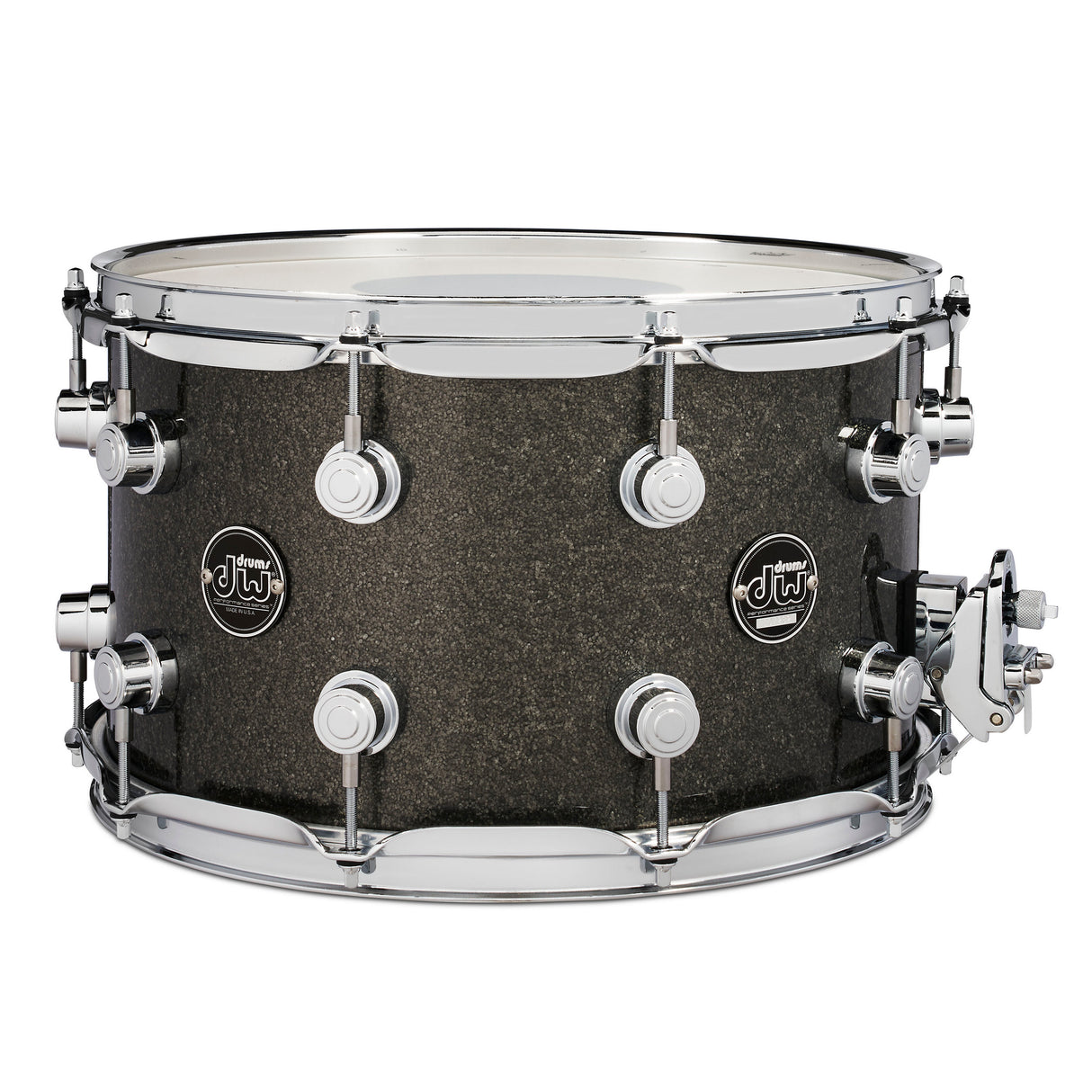 Drum Workshop 14" x 8" Performance Series Maple Snare Drum - Pewter Sparkle