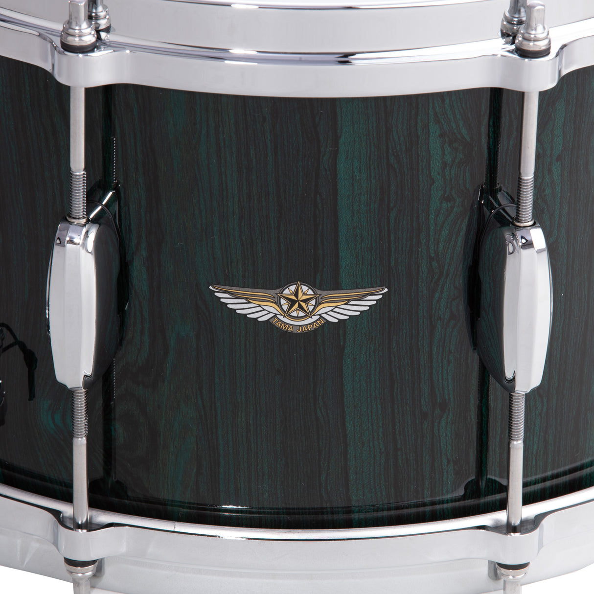 Tama Star Bubinga 8x14 Snare Drum - Dark Green Cordia