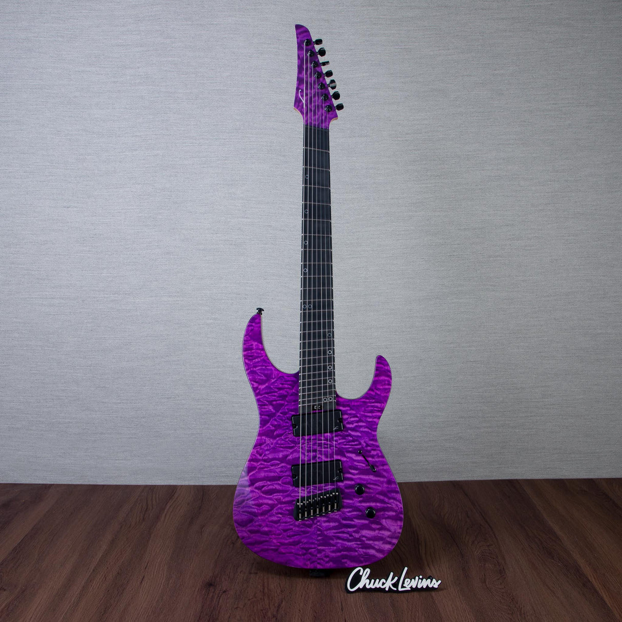Legator N7FSS Ninja Super Shred Multiscale 7-String Electric Guitar - Satin Purple QM - #IM25090086