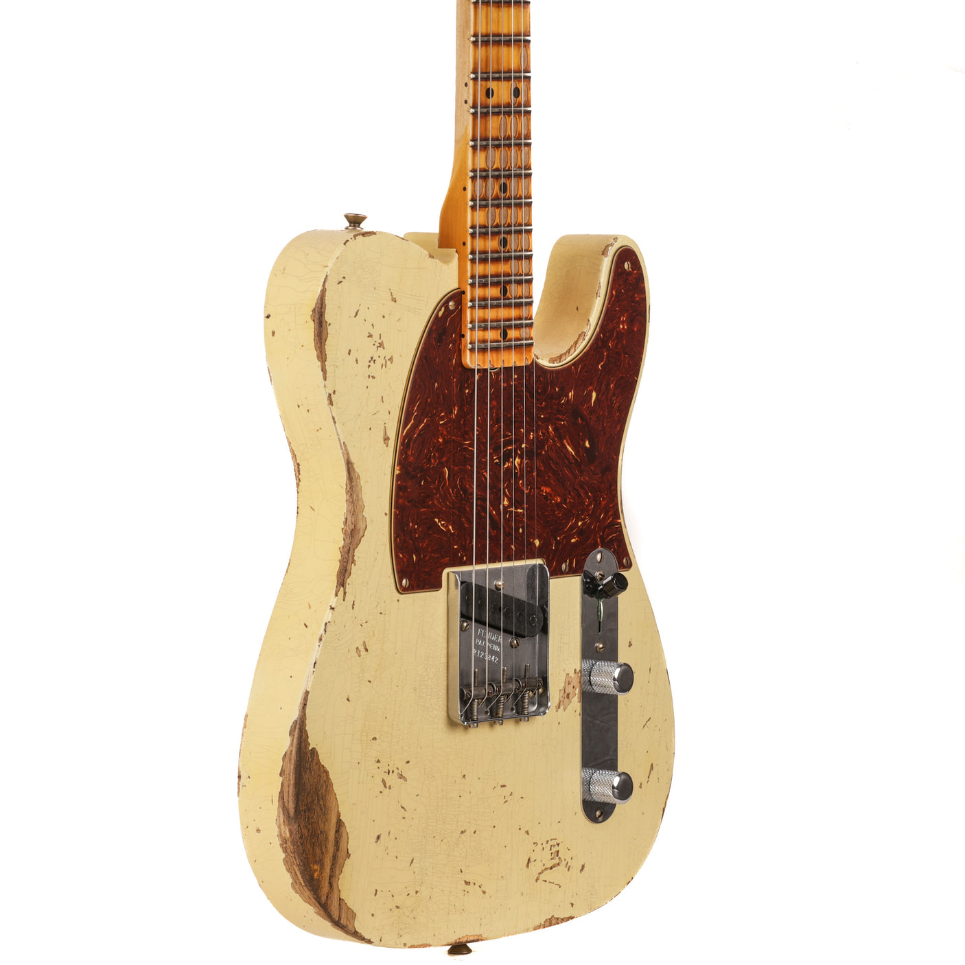 Fender Custom Shop 1950 Esquire Heavy Relic Guitar - Aged Vintage White - CHUCKSCLUSIVE - #R123842