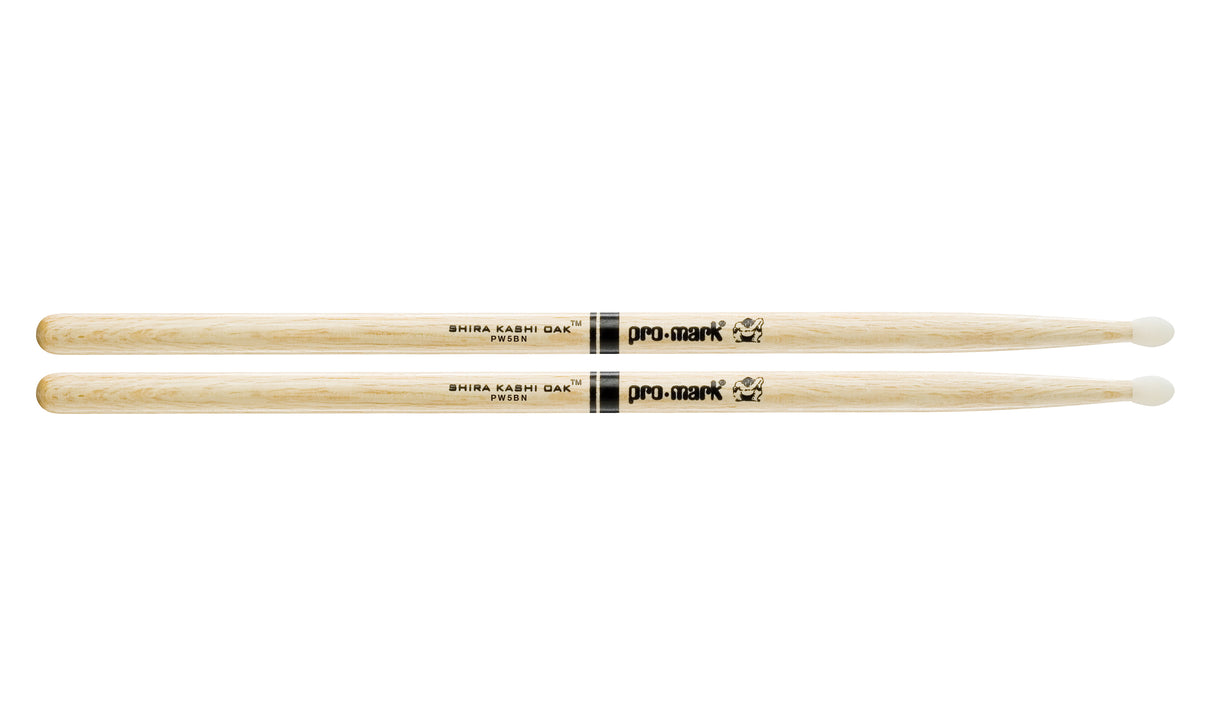 Promark PW5BN Shira Kashi Oak 5B Nylon Tip drumstick