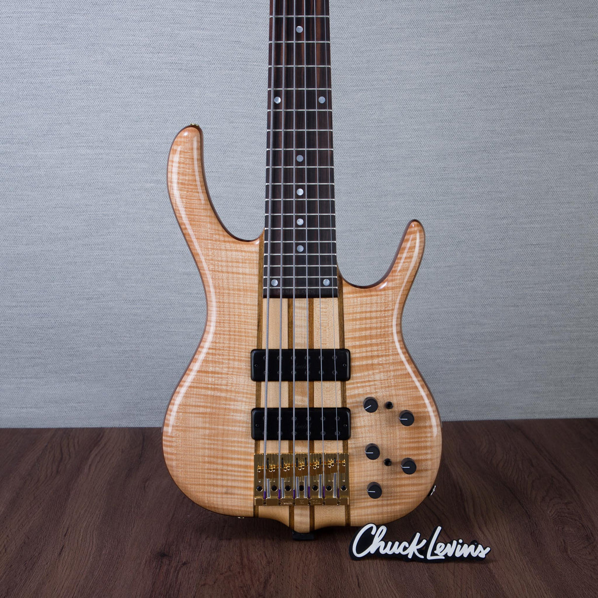 Ken Smith BSR-6WTE BSR White Tiger 4A-Top Electric Bass Guitar - #6WTE7082TP26