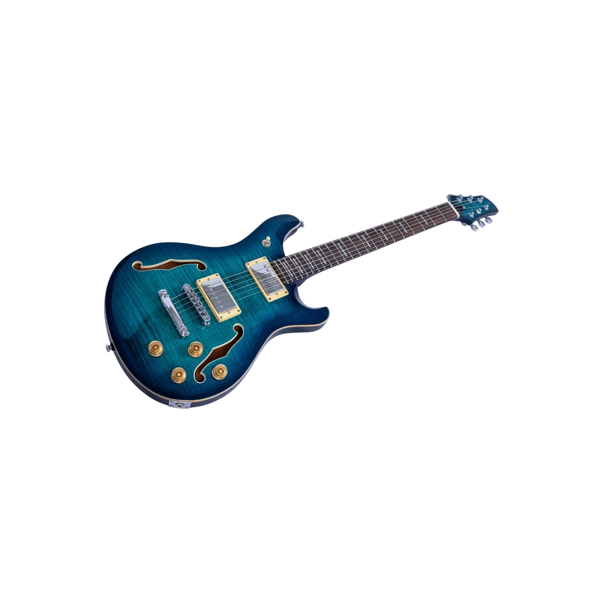 Sire Larry Carlton Q7 Hollowbody Electric Guitar - Transparent Blue
