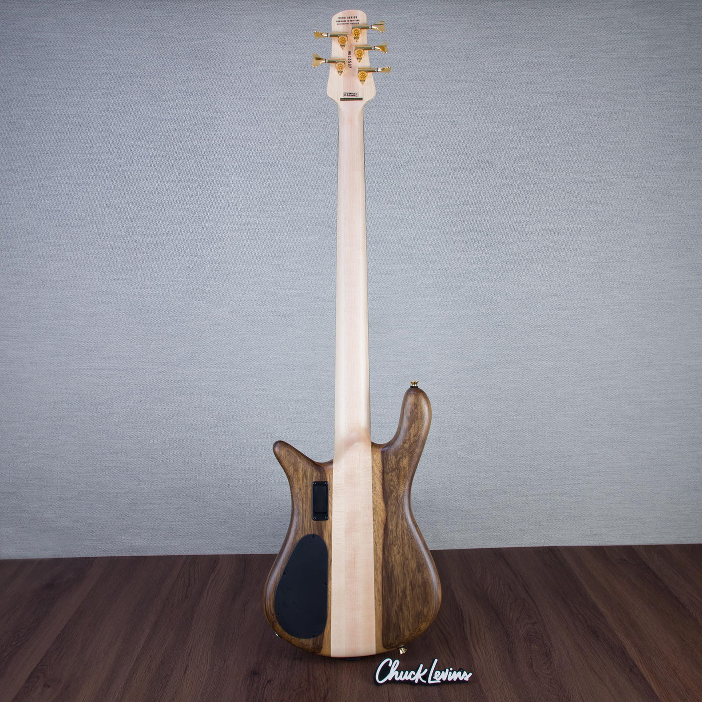 Spector Euro 5 LT Solid Korina Wings 5-String Electric Bass Guitar - Natural Satin - CHUCKSCLUSIVE - #NB23507