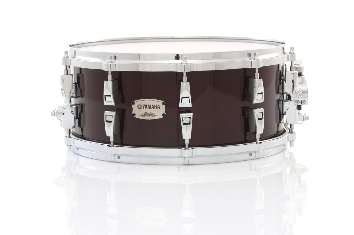 Yamaha 14" x 6" Absolute Hybrid Maple Snare Drum - Classic Walnut - New,Classic Walnut