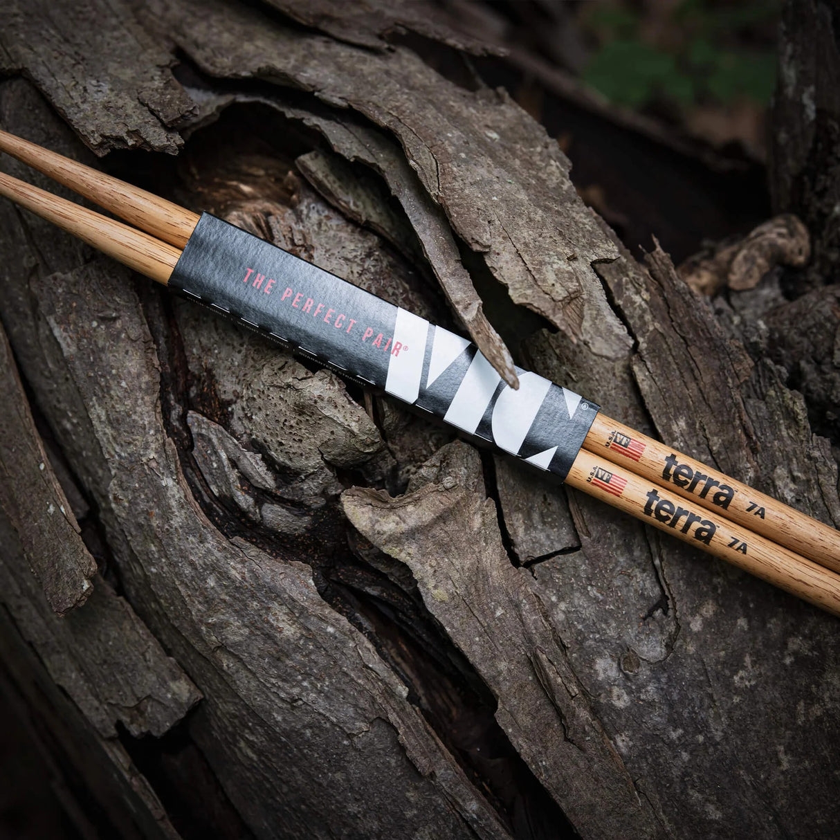 Vic Firth American Classic 7AT Terra Series Drumsticks with Wood Tip - 4 Pairs