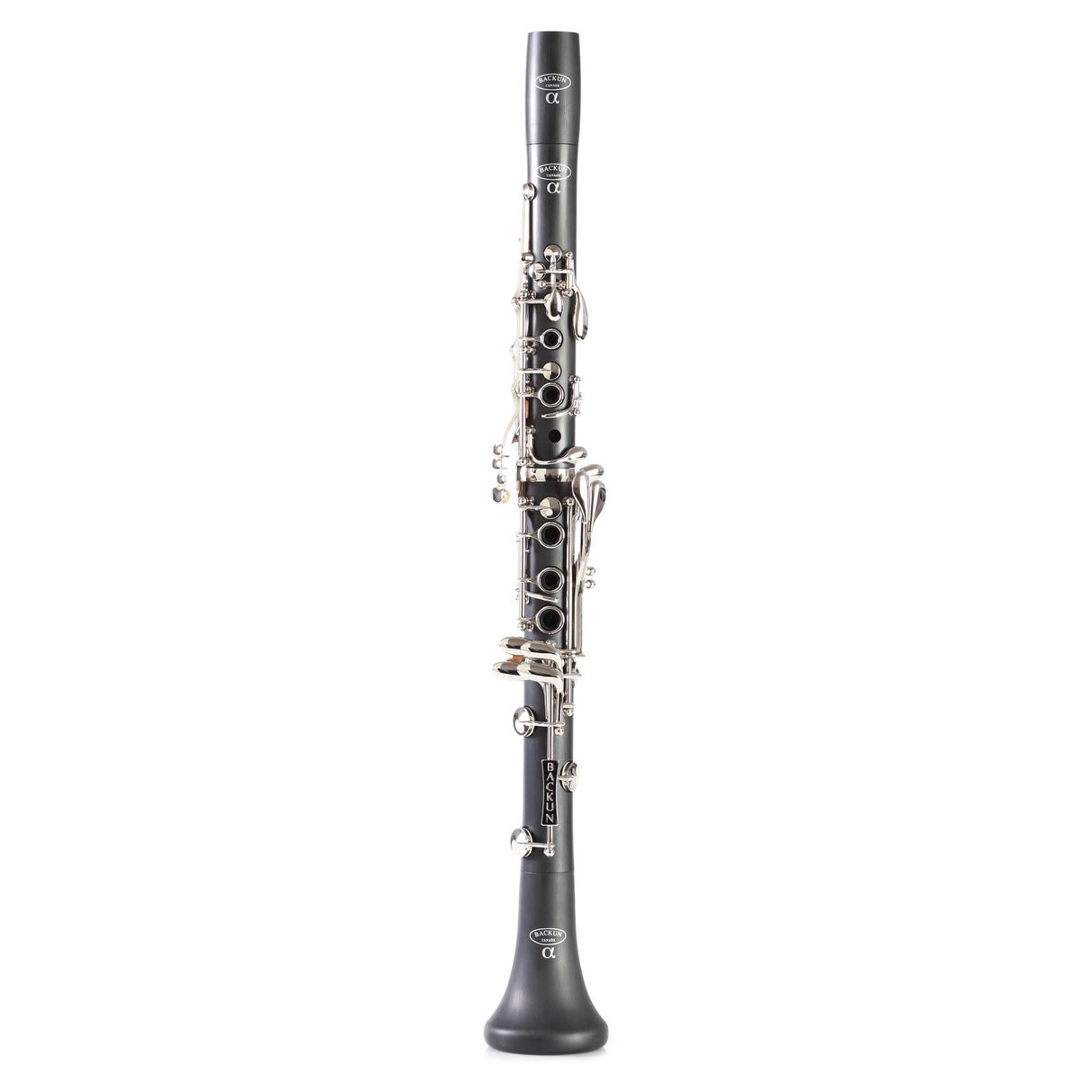 Backun Alpha B-Flat Clarinet, Nickel Keywork - Open Box, Mint