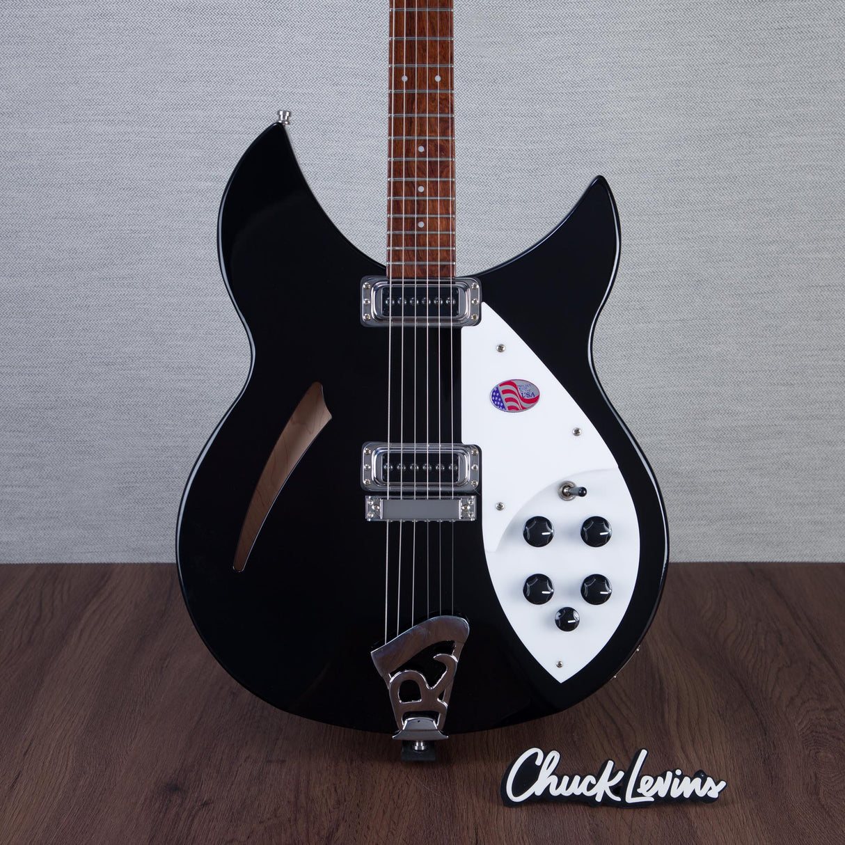 Rickenbacker 330 Semi-Hollowbody Electric Guitar - Jetglo - #2521739