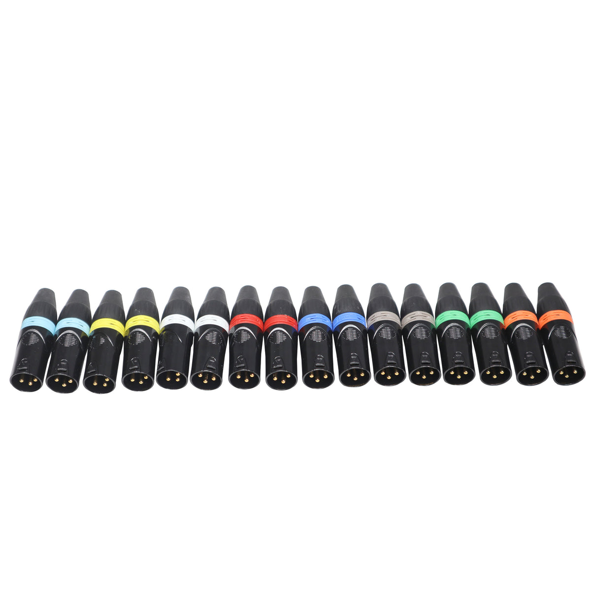 ProX XC-RINGPAK 8 Color Ring Replacements for XLR Cables 16 Pack