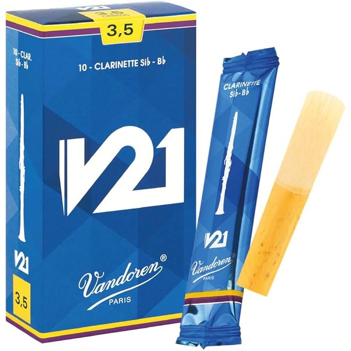 Vandoren V21 10-Pack Bb Clarinet Reeds - 3.5