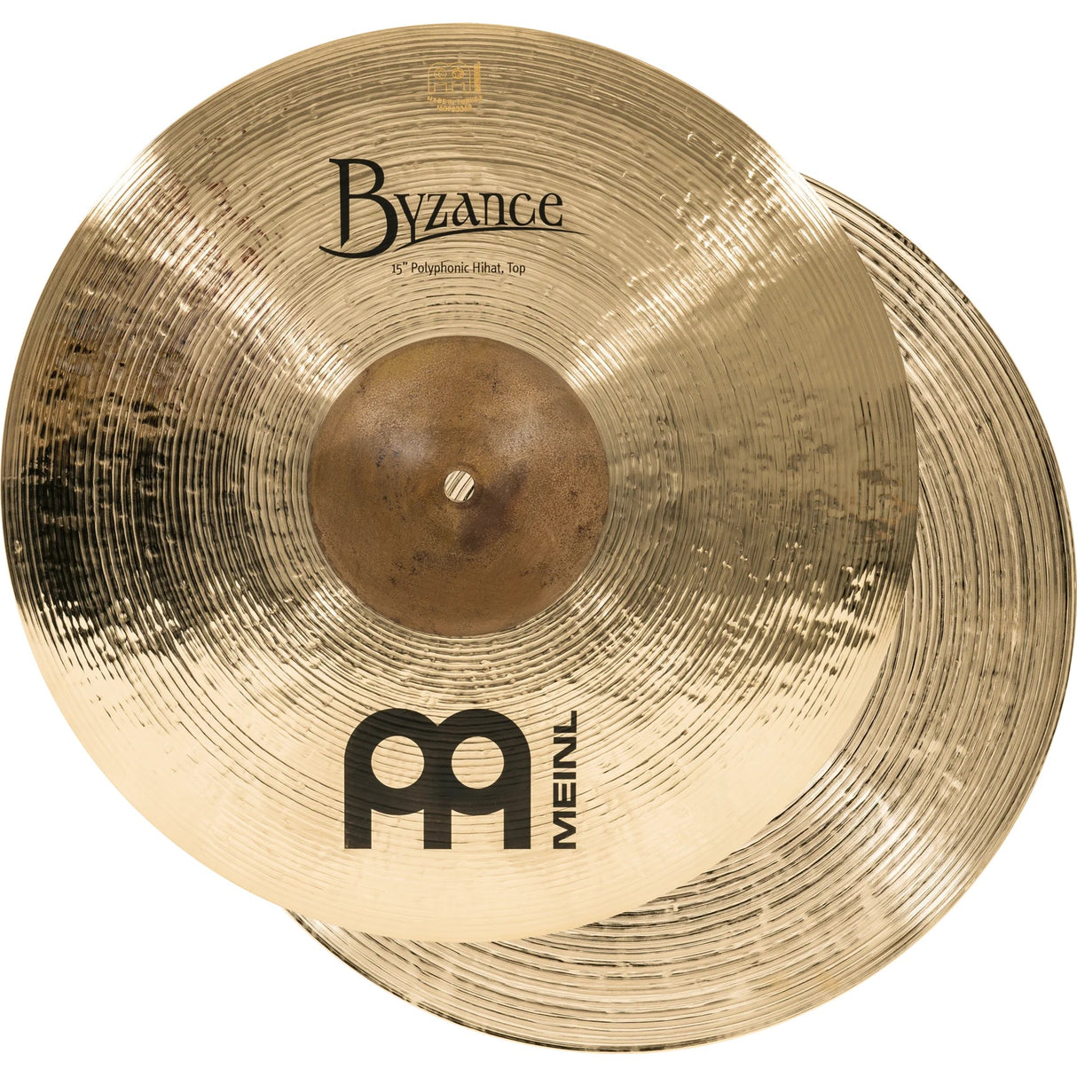 Meinl 15-Inch Byzance Brilliant Polyphonic Hi-Hat Cymbals