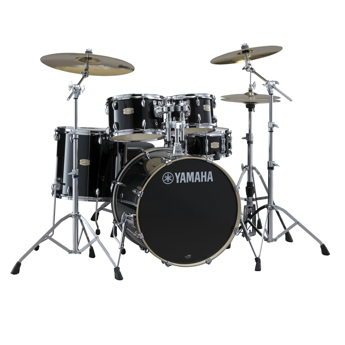 Yamaha Stage Custom Birch 5-Piece Shell Pack with 22-Inch Kick - Raven Black