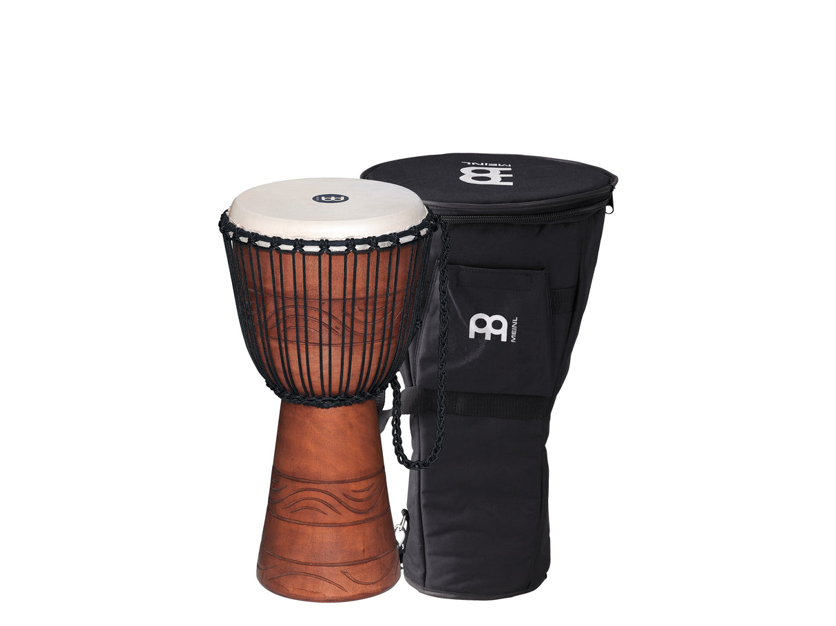 Meinl ADJ2-M BAG Original African Style Rope Tuned Wood Djembe 10" + Bag