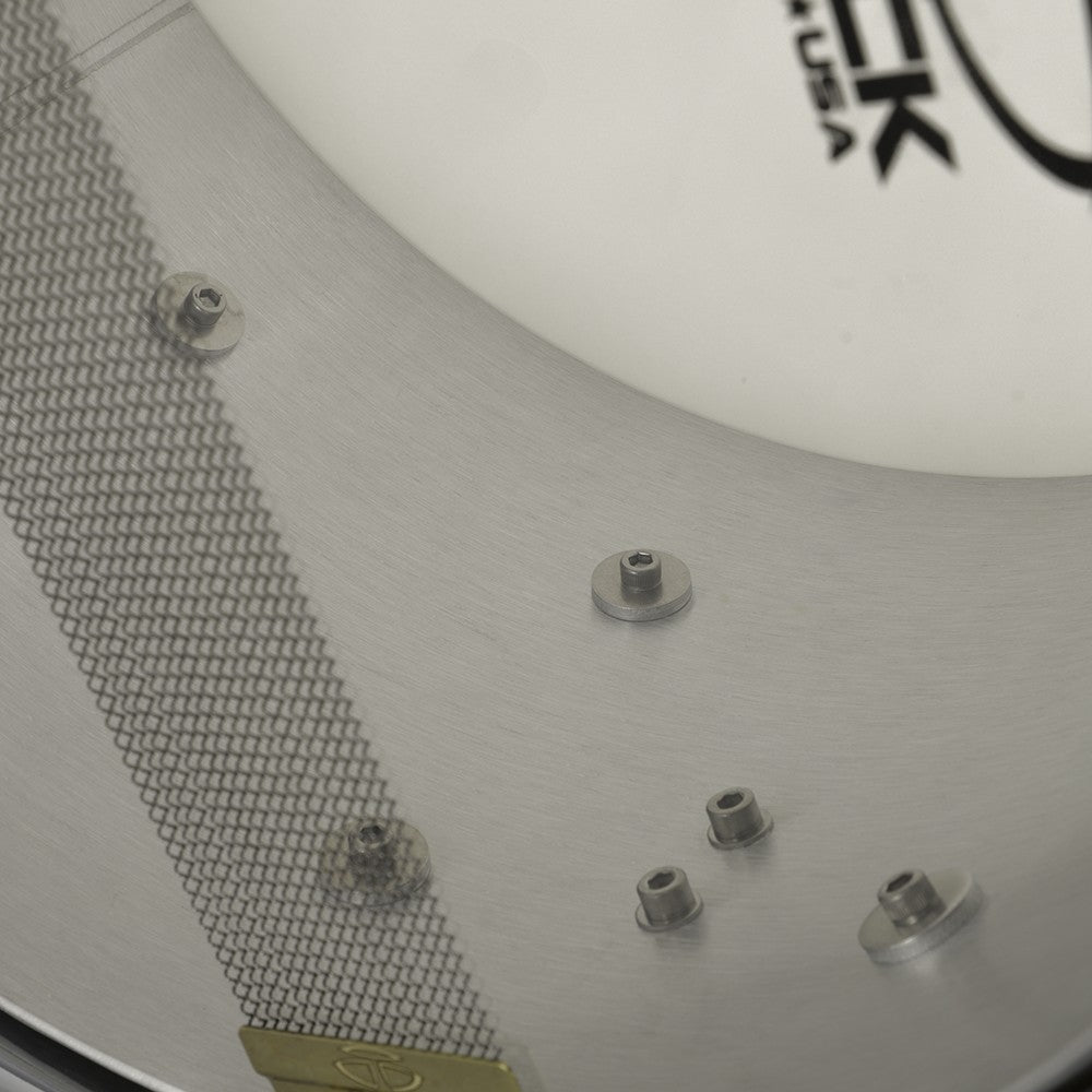 Trick 14" x 8" Aluminum Snare Drum - Raw Polished