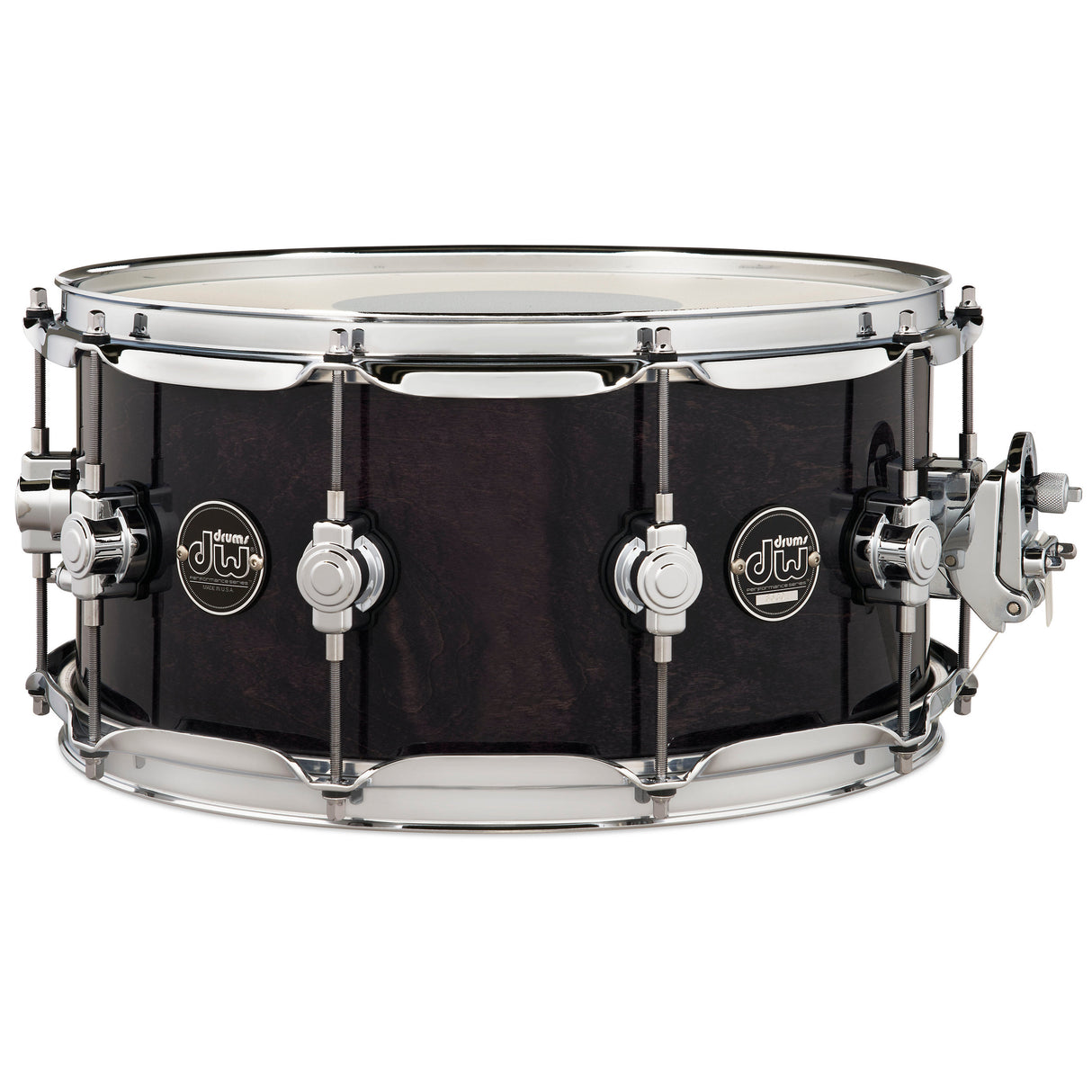 Drum Workshop 14" x 6.5" Performance Series Maple Snare Drum - Ebony Stain
