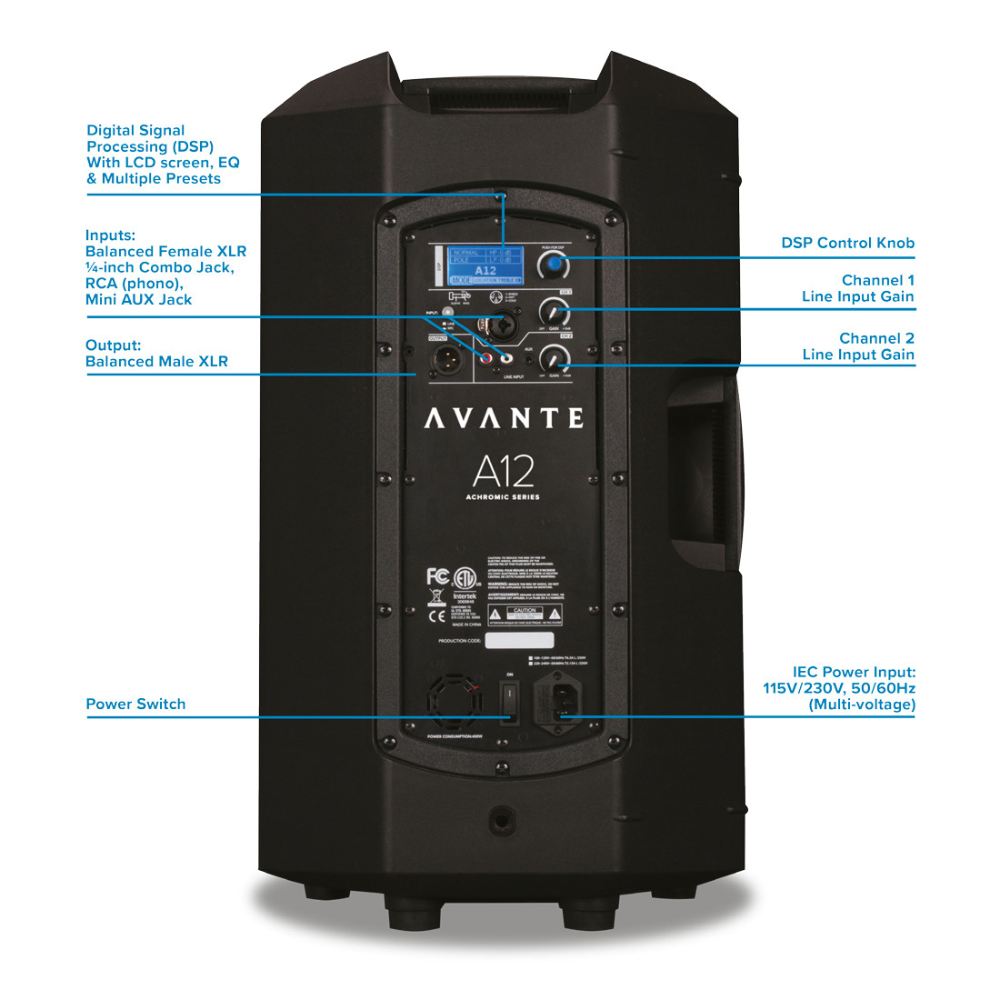 ADJ Avante A12 12-Inch 2-Way Active Loudspeaker