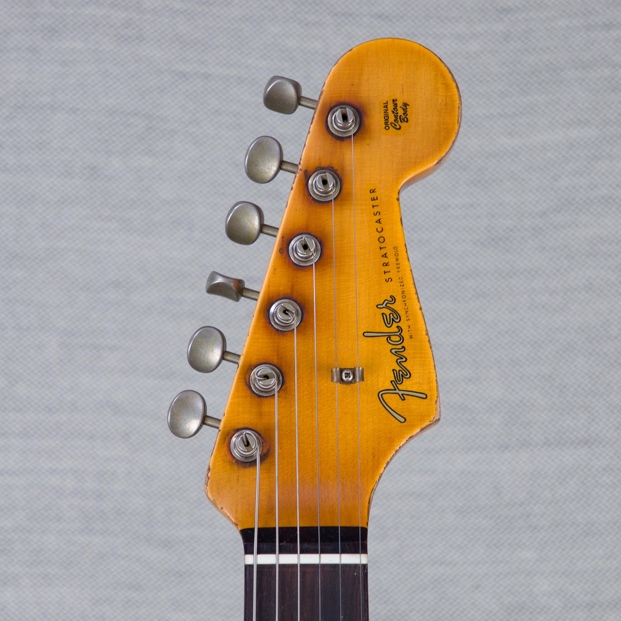Fender Custom 1961 Stratocaster Electric Guitar Super Heavy Relic - Red Sparkle over 3-Color Sunburst - #CZ587441