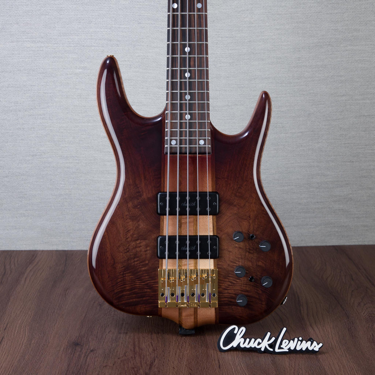 Ken Smith Tiger Elite Series BT-5TNVE Black Tiger 5-String Electric Bass Guitar - Burst - #5TNVE7074WB26
