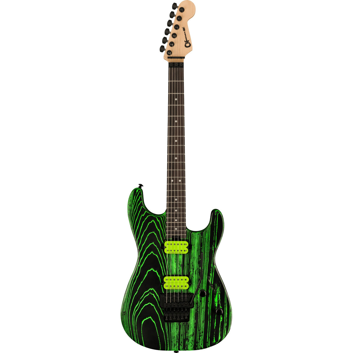 Charvel Pro-Mod San Dimas® Style 1 HH FR E Ash, Ebony Fingerboard - Green Glow - New