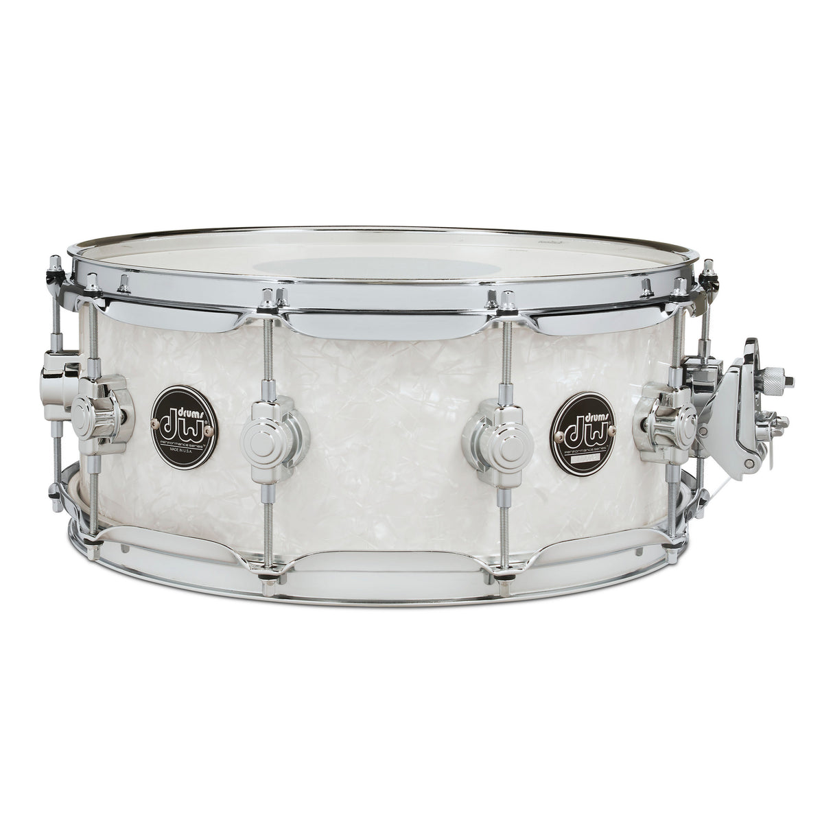 Drum Workshop 14" x 5.5" Performance Series Maple Snare Drum - White Marine