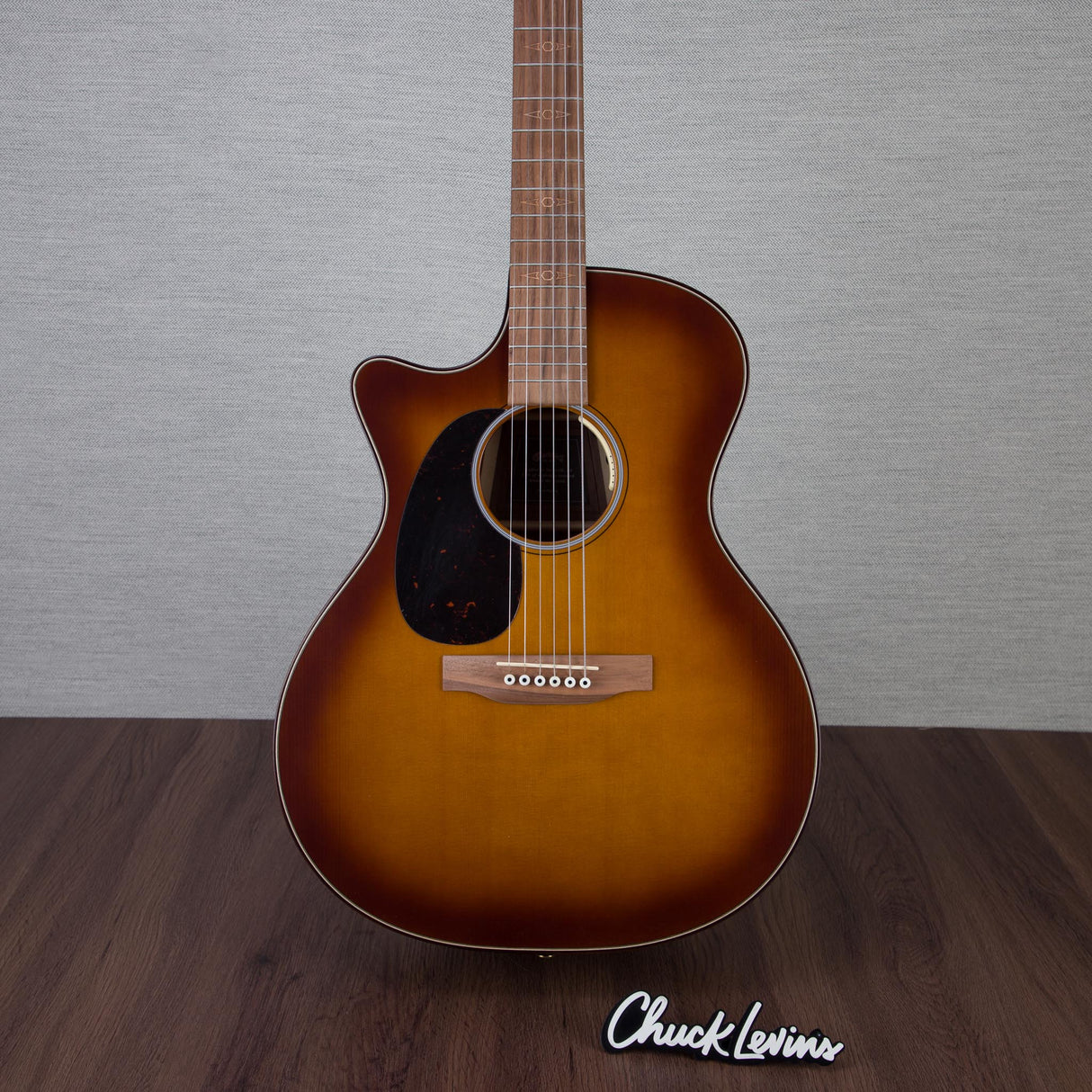 Martin GPCE Inception Maple/European Spruce Left Handed Acoustic Electric Guitar - Amber Fade Sunburst - #M2898718 - Mint, Open Box