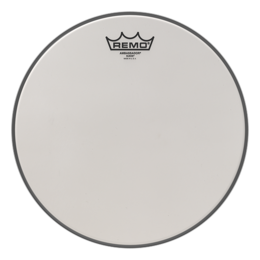 Remo BA-0815-00 Suede Ambassador Drumhead - New,15 Inch