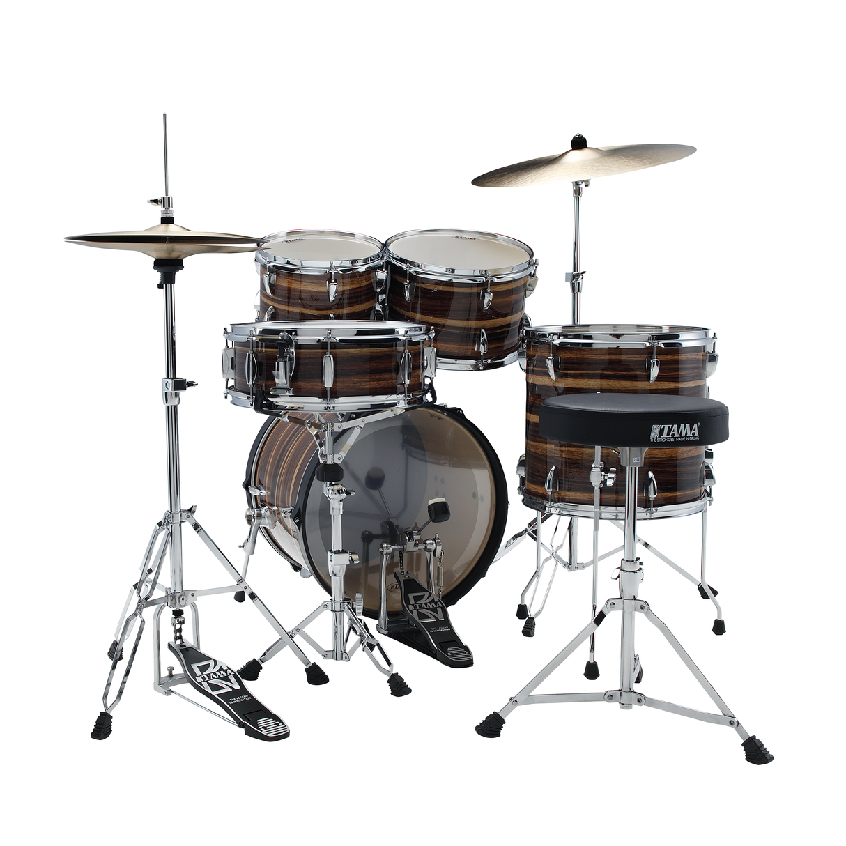 TAMA Imperialstar 5-Piece Kit With 22" Kick - Coffee Teak Wrap
