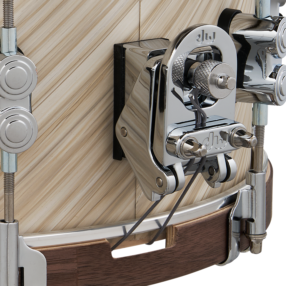 PDP Limited Edition 6.5x14 Walnut Wood Hoop Snare In Twisted Ivory