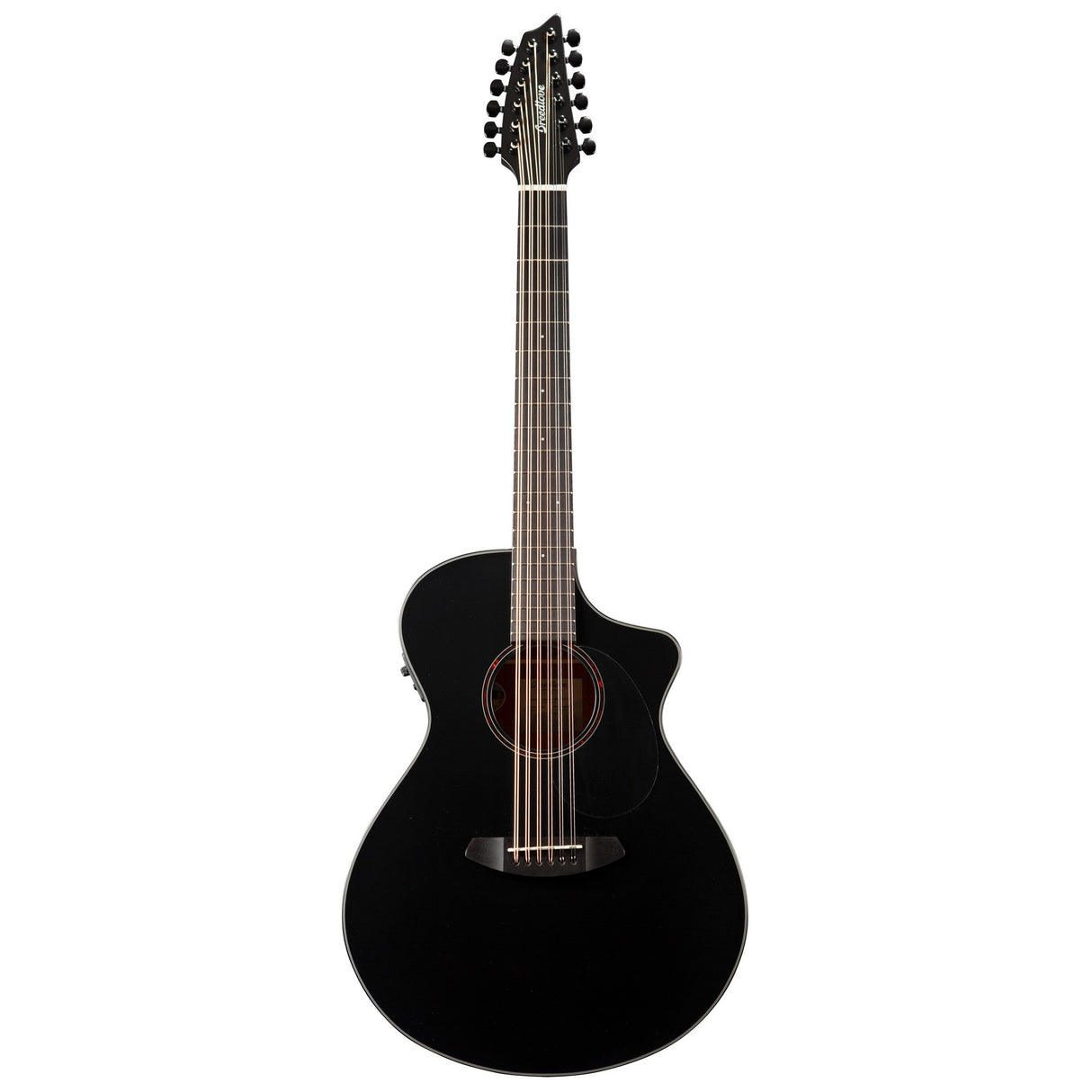 Breedlove Discovery S Concert Double Course 12-String Acoustic Electric Guitar - Satin Black