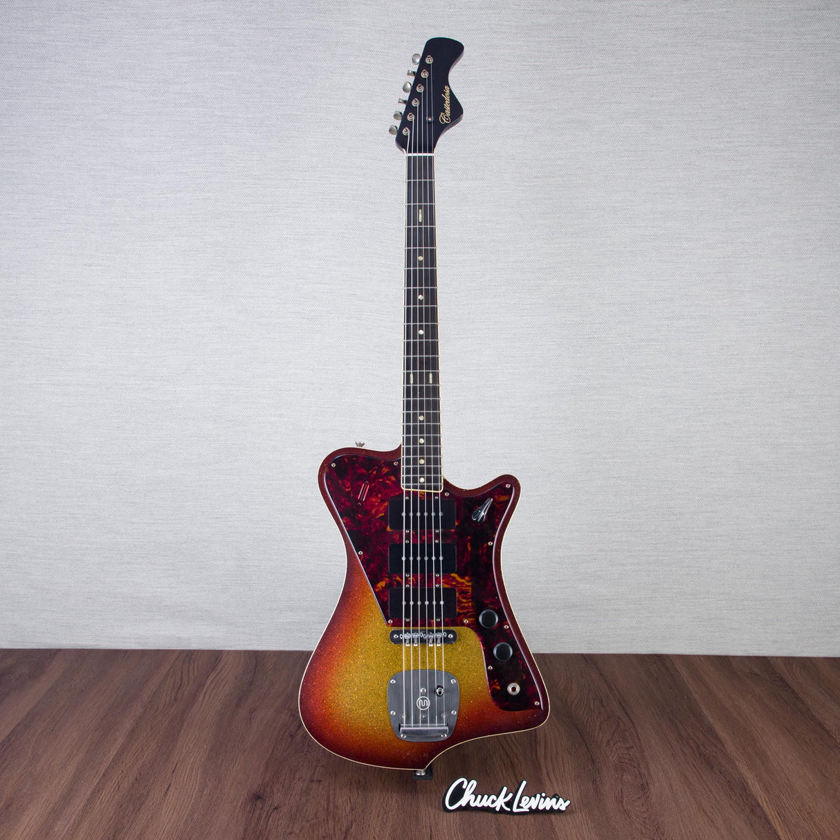 Castedosa The Halcon Baritone Electric Guitar - Aged 3-Tone Sunburst Sparkle - #355