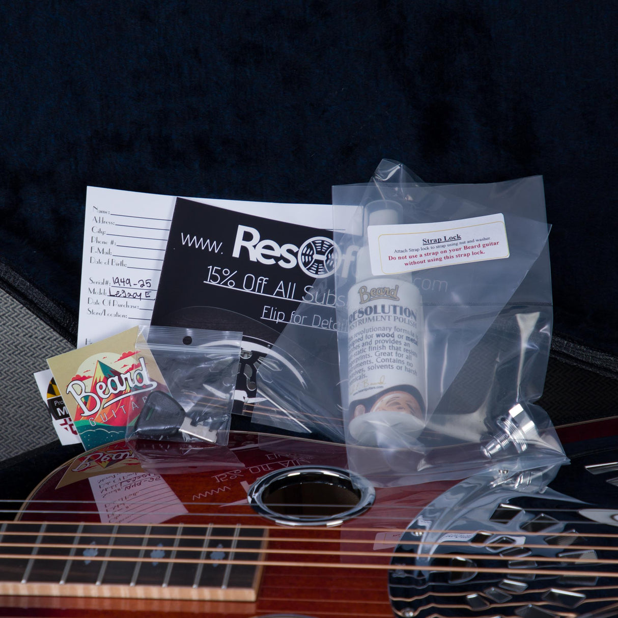 Beard Guitars Legacy E Maple Acousitc Electric Guitar - Amber Sunburst - #1949-25