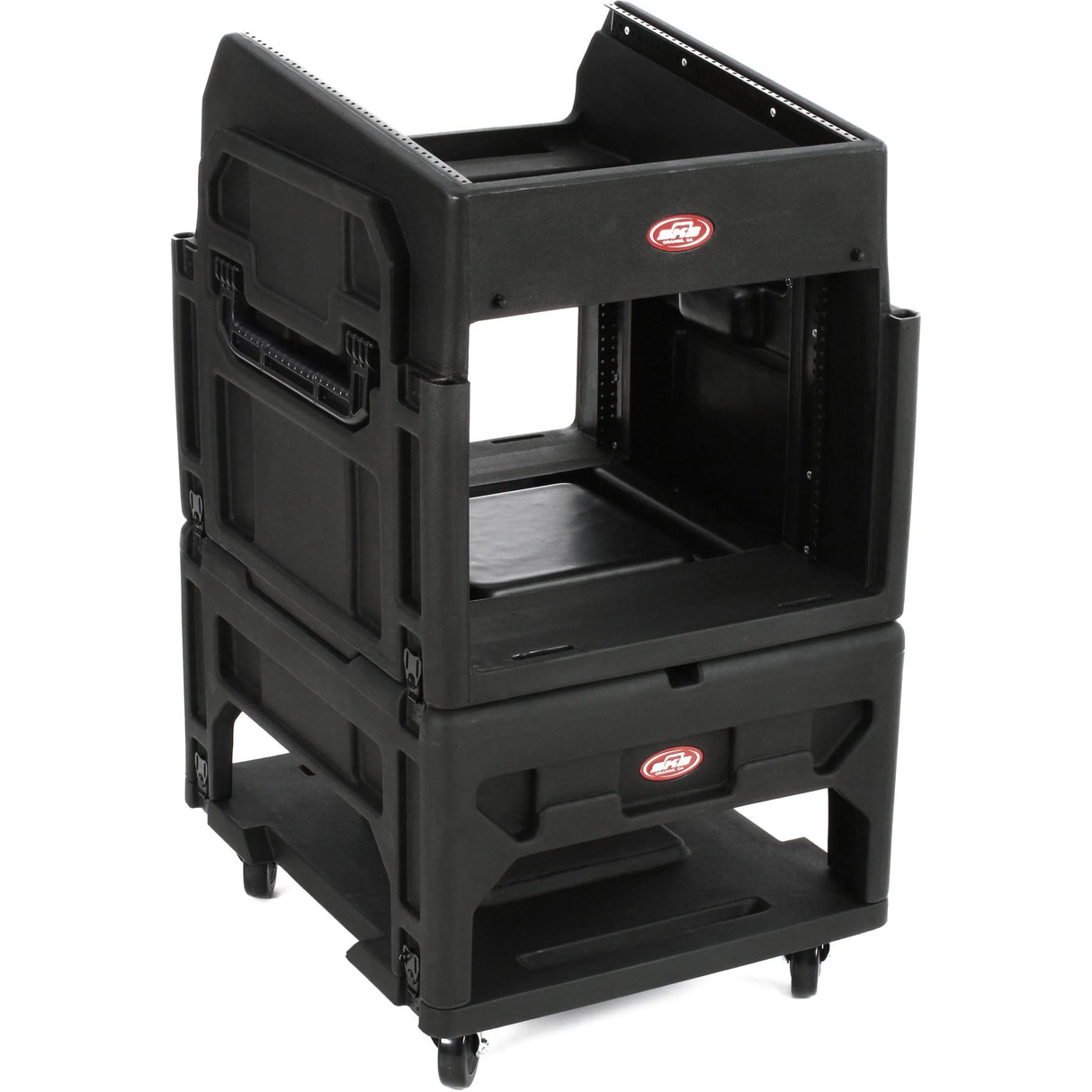SKB 1SKB19-R1208 12U Top 8U Bottom Gig Rig Mixer Rack Case