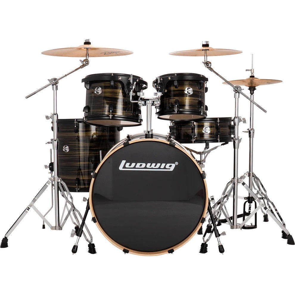 Ludwig Element Evolution 5-Piece Kit with 22-Inch Kick - Bronze Swirl