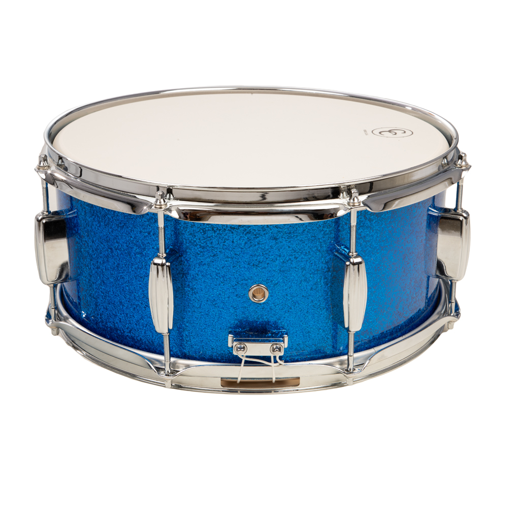 C&C Drums Player Date II 6.5x14 Snare - Blue Sparkle Wrap