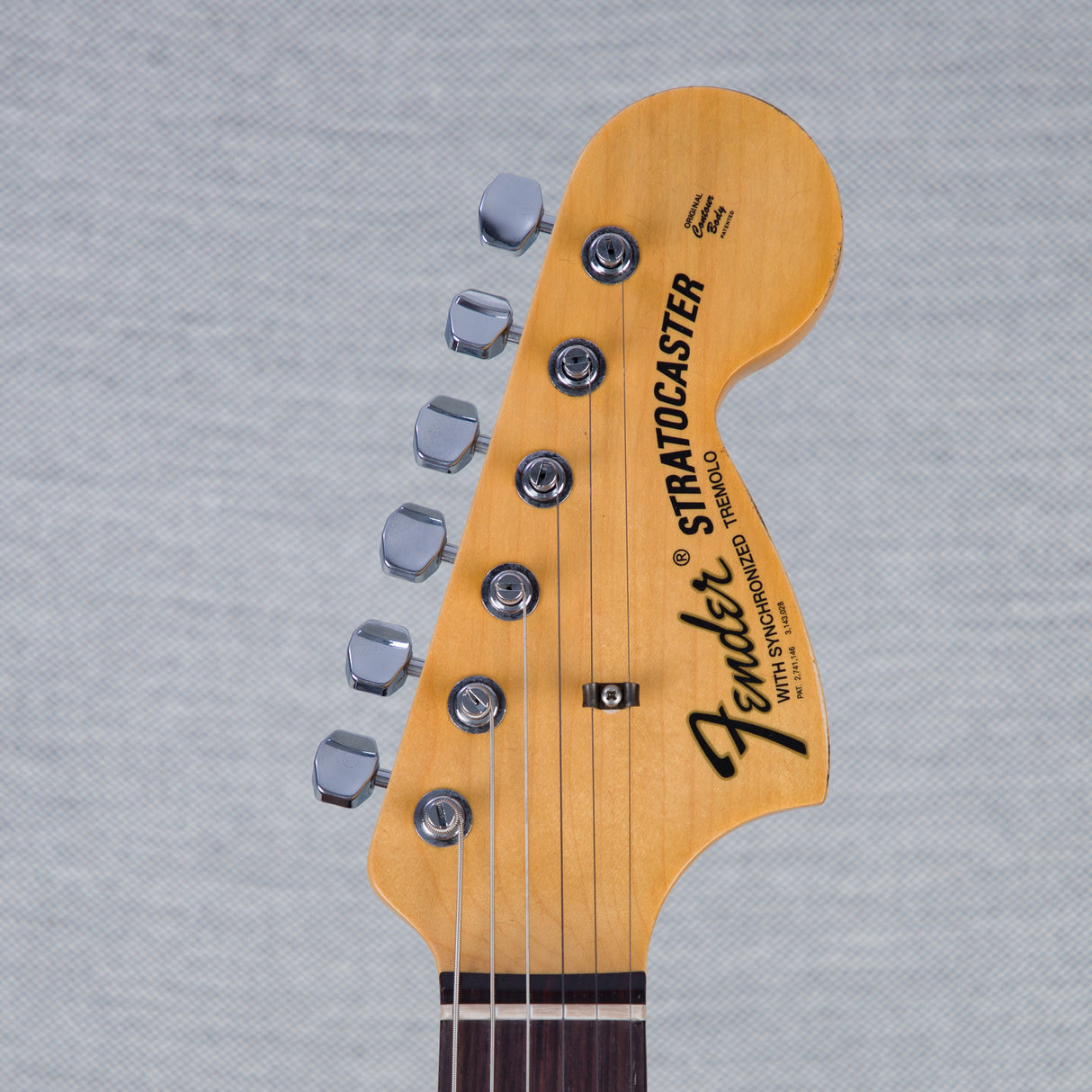 Fender Custom Shop 1969 Stratocaster Electric Guitar - Aged Olympc White - #R123540