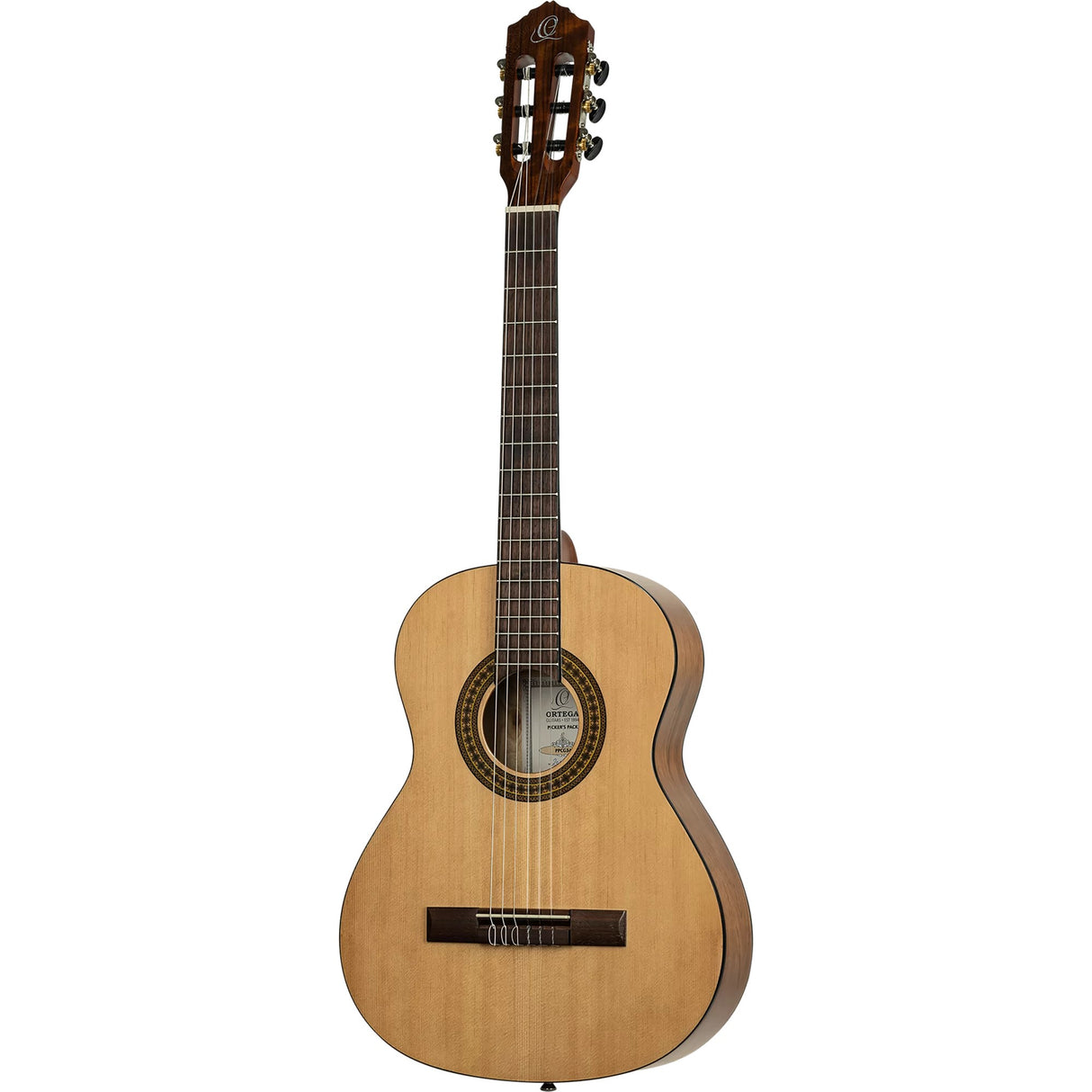 Ortega Students Series Picker's Pack 3/4 Size Nylong String Acoustic Guitar Pack