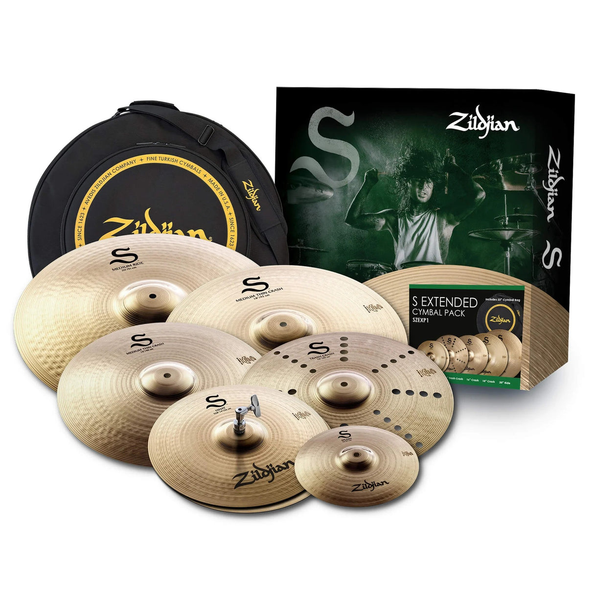 Zildjian S Series Extended 6-piece Cymbal Pack