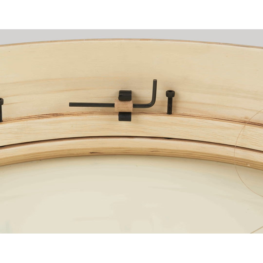 LP 18 x 4-Inch Tunable Bendir Frame Drum - Black-to-Natural Fade