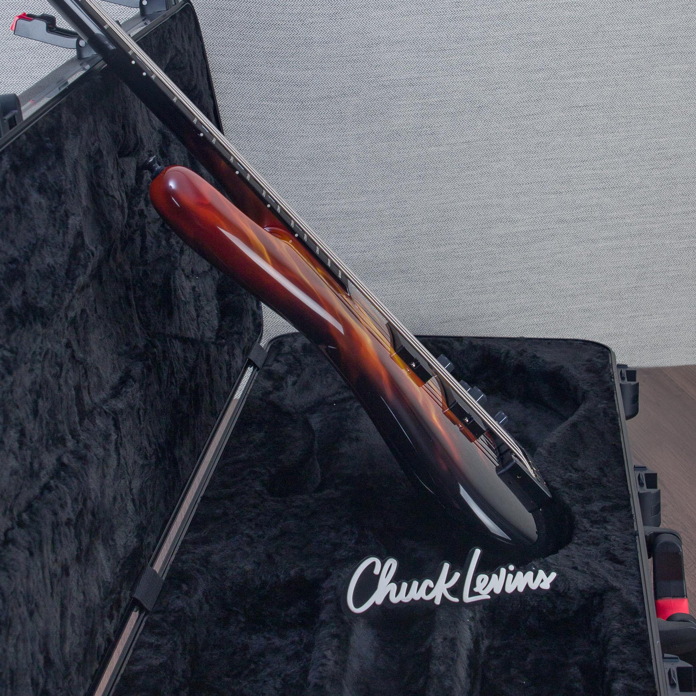 Spector USA Custom NS-5 Hot Rod Series Painted by Dan Lawrence Electric Bass Guitar - "Real Flame" - CHUCKSCLUSIVE - #1998