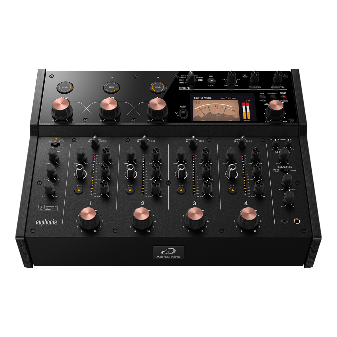 AlphaTheta Euphonia Professional 4-Channel Rotary Mixer - New
