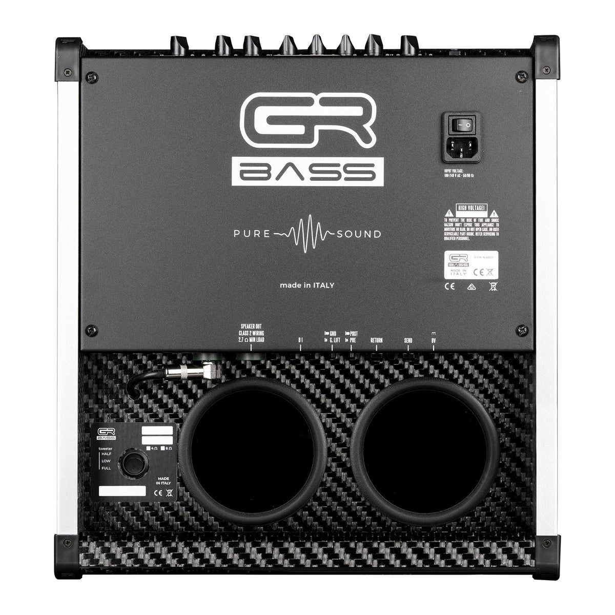 GR Bass AT Cube 350-Watt 1x12-Inch 4-Ohms Carbon Fiber Bass Guitar Combo Amplifier