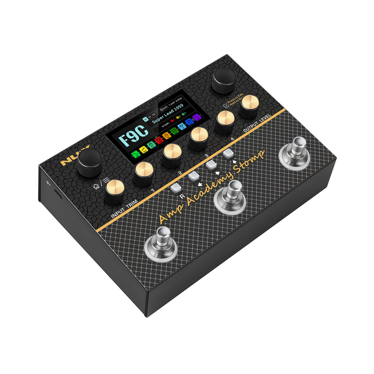 Nux Amp Acadermy Stomp Compact Guitar Amplifier Modeler
