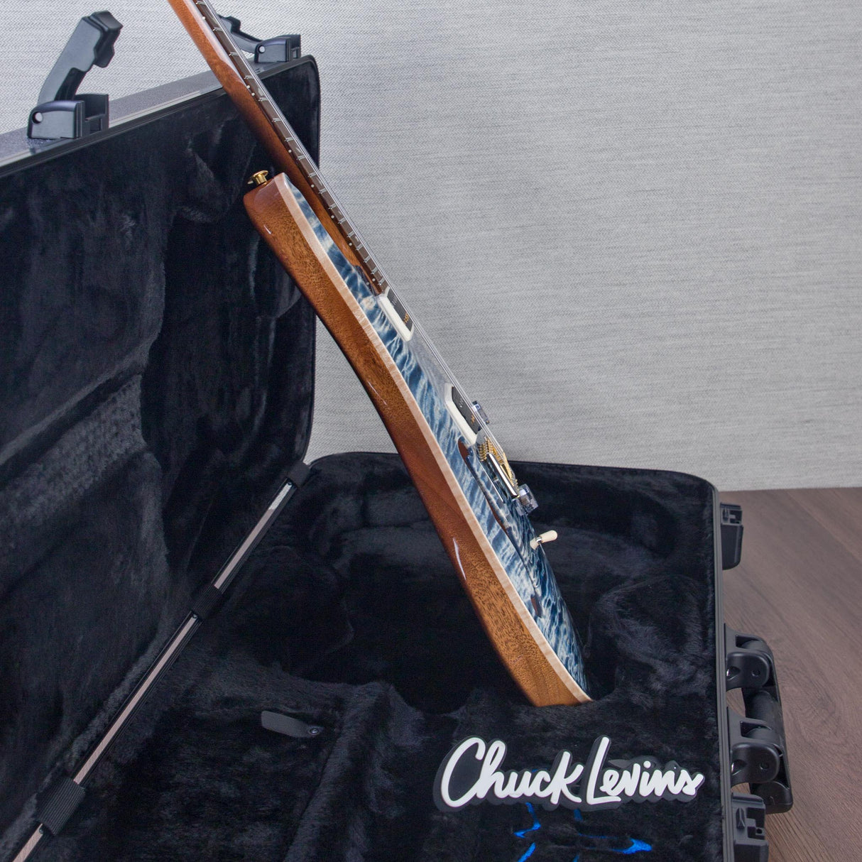 PRS 40th Anniversary Limited Edition Custom 24-08 Semi-Hollowbody Electric Guitar - Faded Whale Blue with Natural Back - #250399232