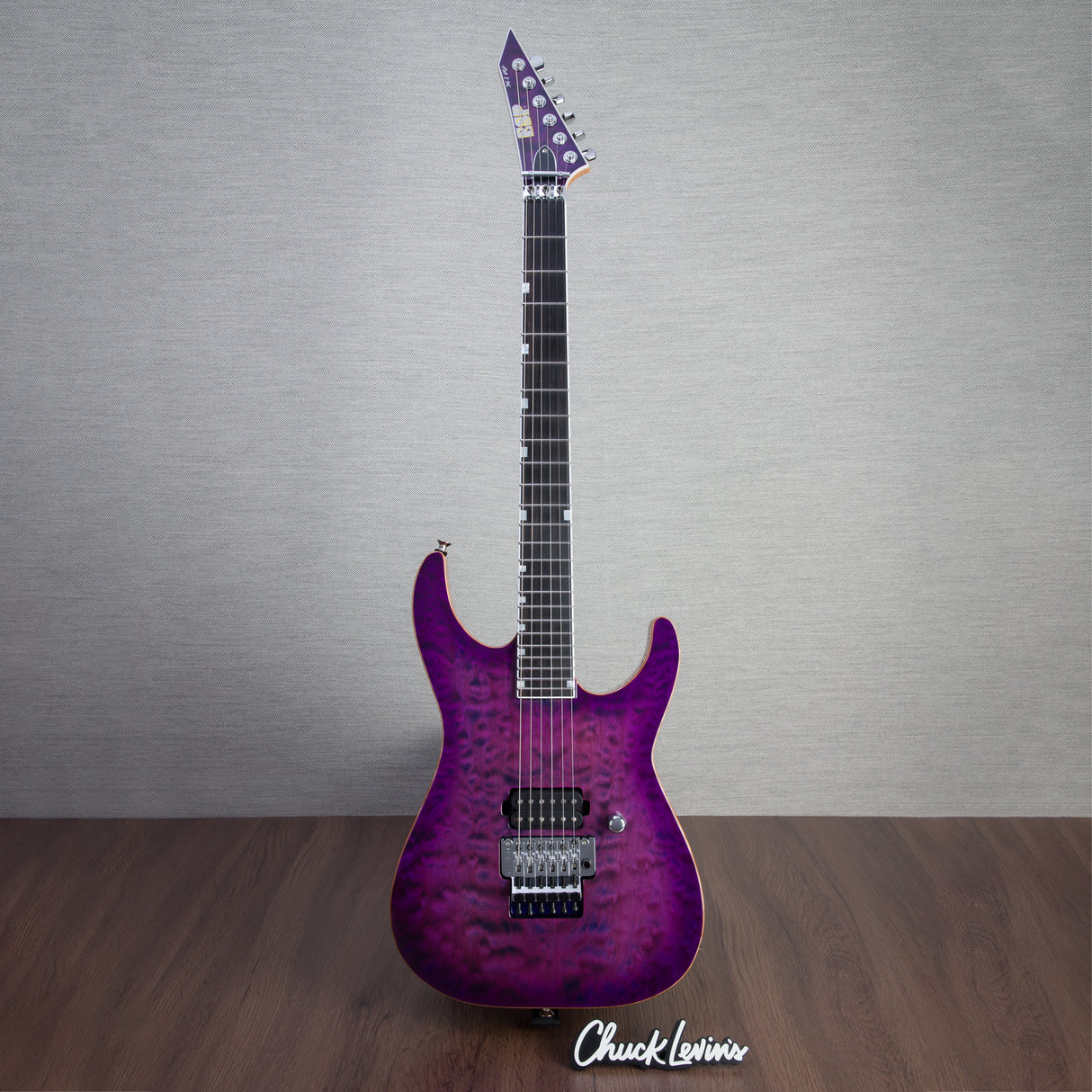 ESP USA M-1 NTB FR Electric Guitar - Purple Sunburst - #US23187