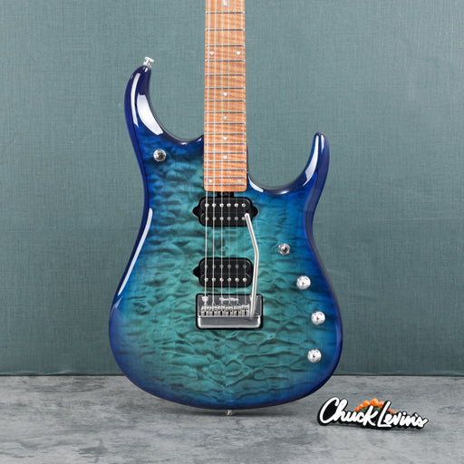 Music Man John Petrucci Signature JP15, Quilt Maple Top Electric Guitar - Cerulean Paradise Fade - New